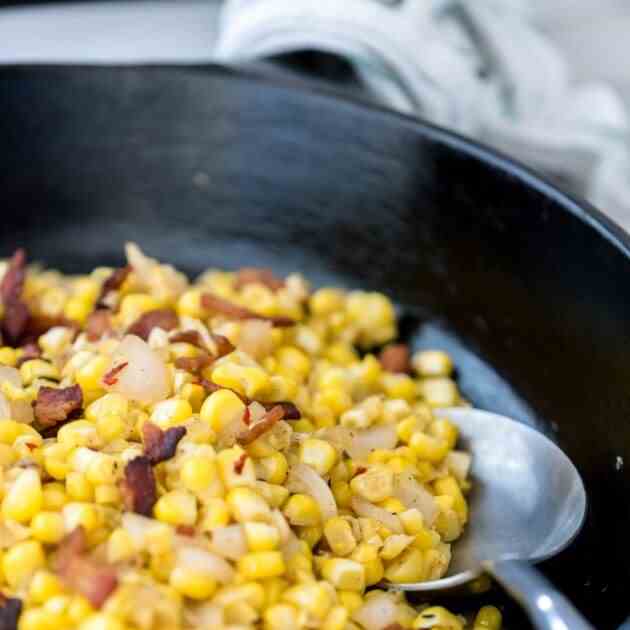 Skillet Corn with Bacon