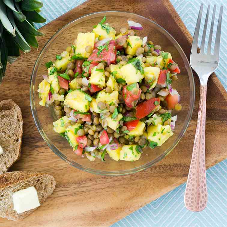 Tropical Lentil Summer Salad