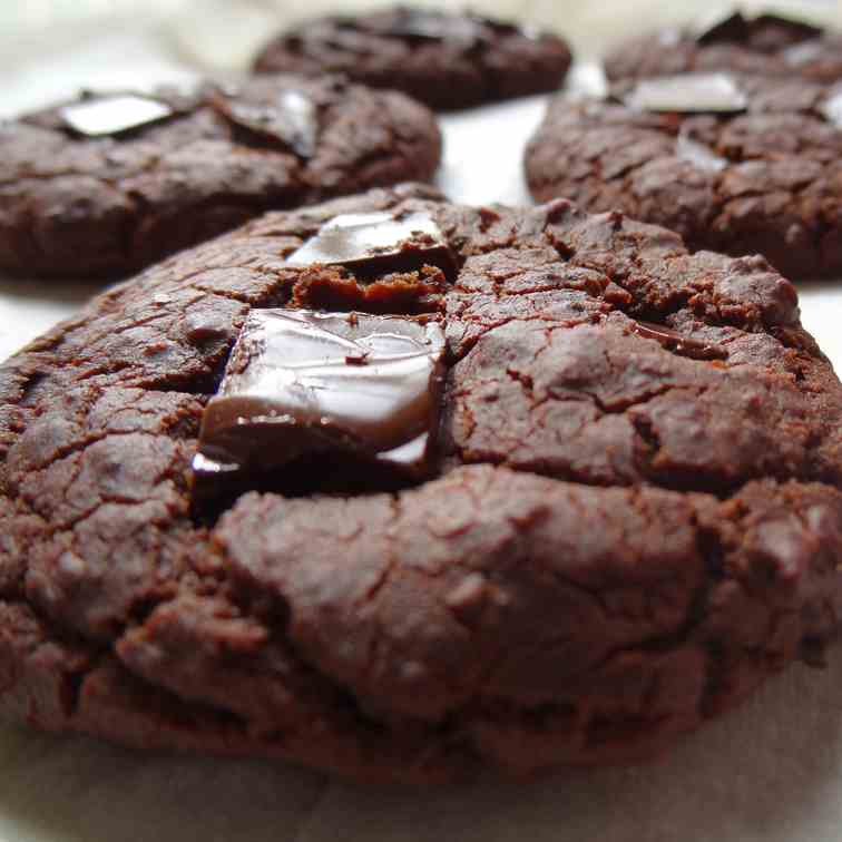 Gooey Gluten-Free Chocolate Cookies