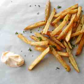 French Fries with Sriracha Mayo