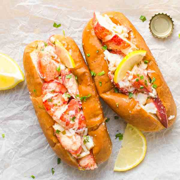 Warm Lemon Butter Lobster Roll