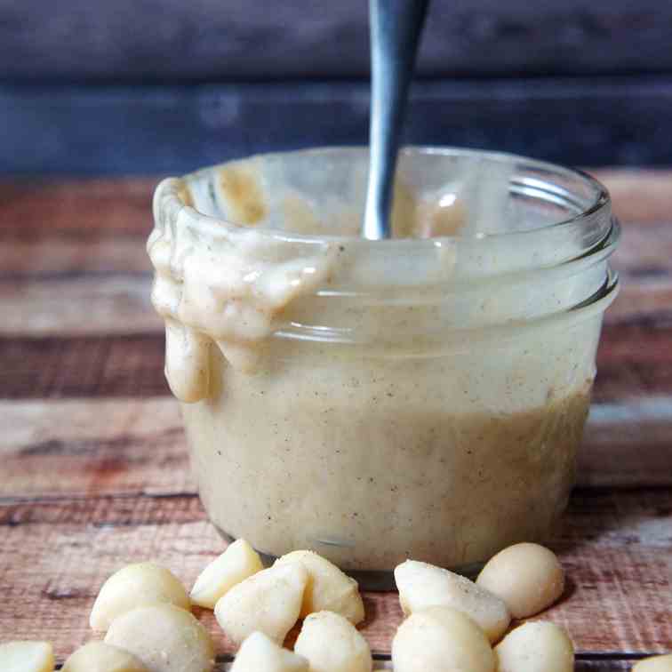 Eggnog spiced Macadamia Butter