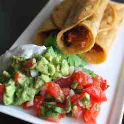 Spicy Chicken Flautas