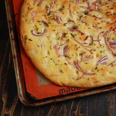 Onion Focaccia with Rosemary