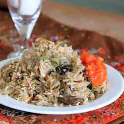 South Indian biryani and tomato jam