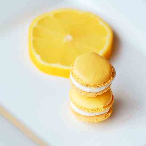 Lemon macarons