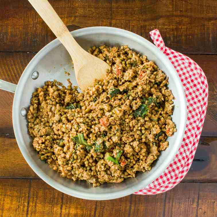 Mexican Lentils - Rice