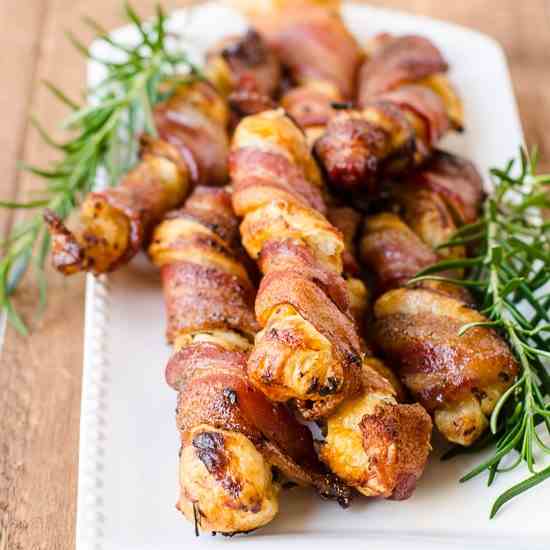 Cheesy Bacon Twists with Puff Pastry