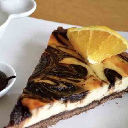 Chocolate and Orange Ricotta Tart