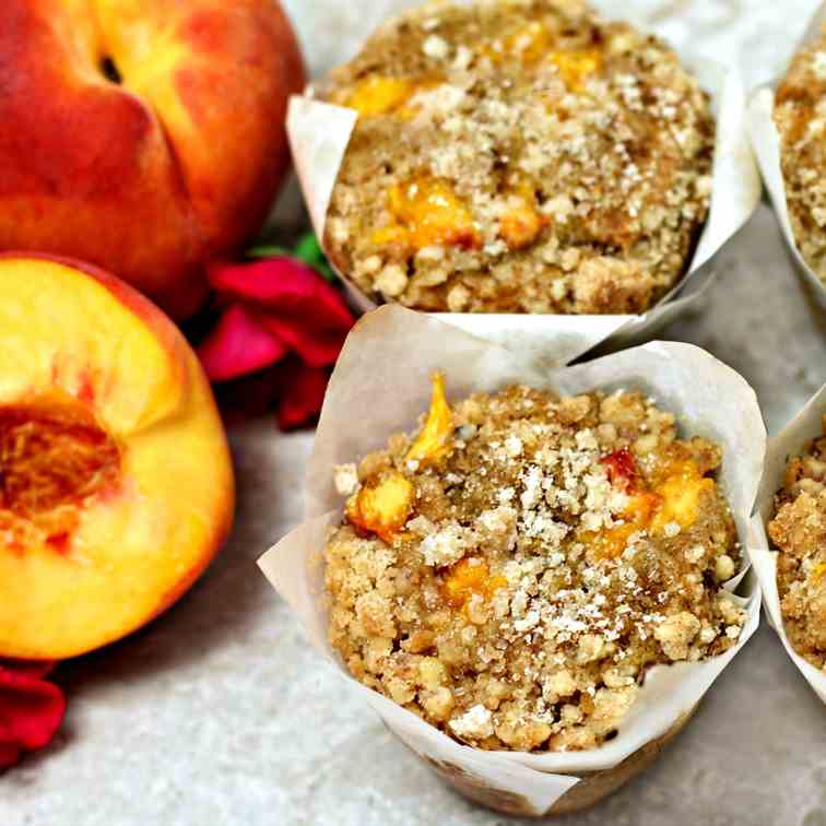 Peach Streusel Muffins