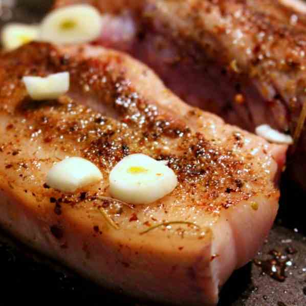 Crispy Pork Belly with Garlic