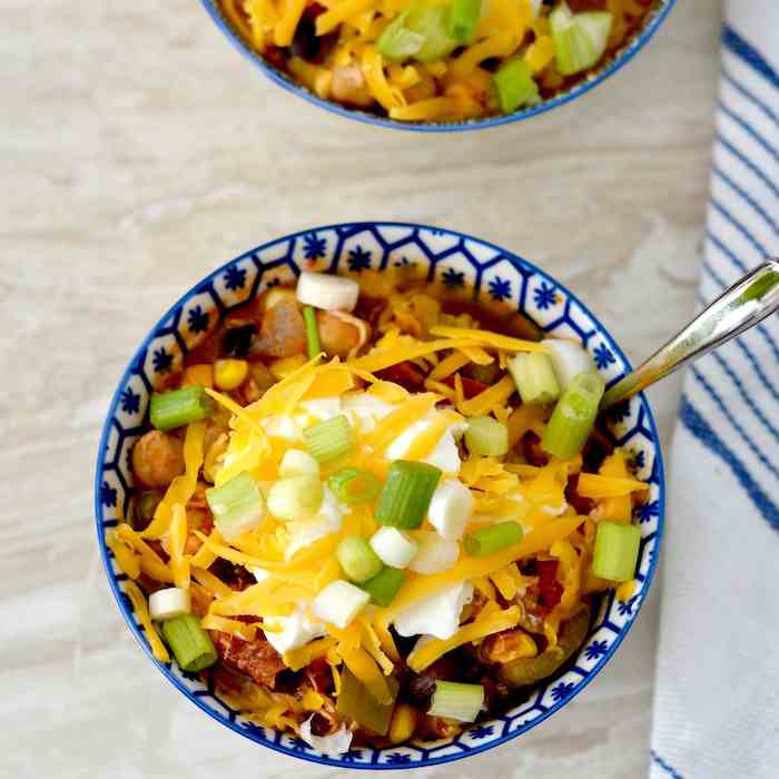 Healthy Crock Pot Chicken Chili