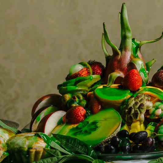 Exotic Fruit Platter with Lime Slime