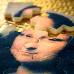 Mona Lisa Shortbread Puzzle