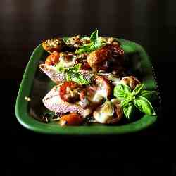 Baked Tomato Bruschetta