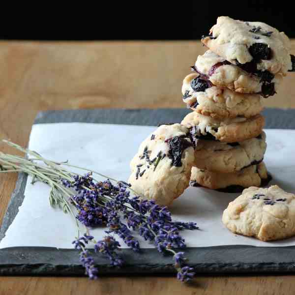 Blueberry Shortbread Cookies