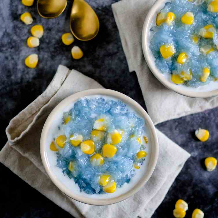 Thai Sticky Rice Pudding with Corn