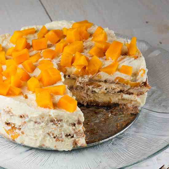 Mango royale icebox cake