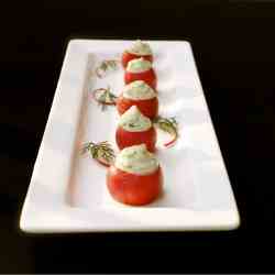 Radishes with a Tofu-Dill-Cucumber Topping