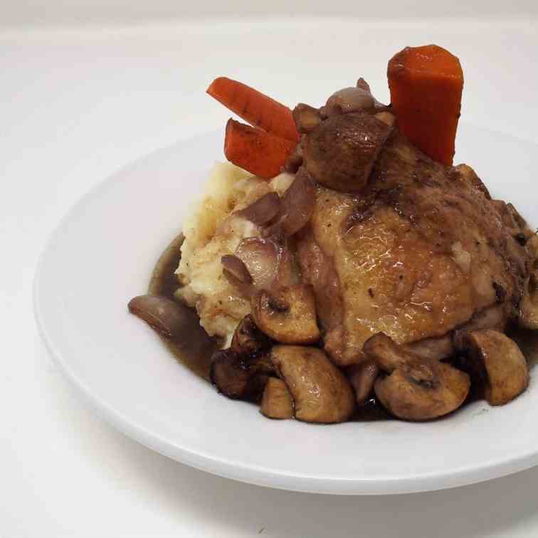 Slow Cooker Coq au Vin