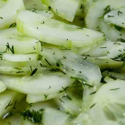 Oma's German Cucumber Salad 