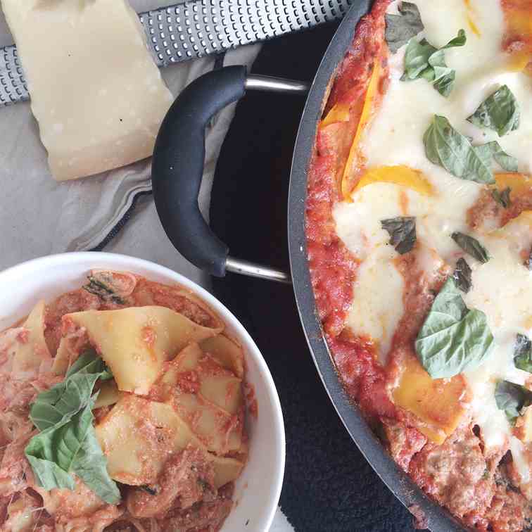 Easy Skillet Lasagna 