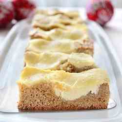 Gingerbread Cheesecake Blondies