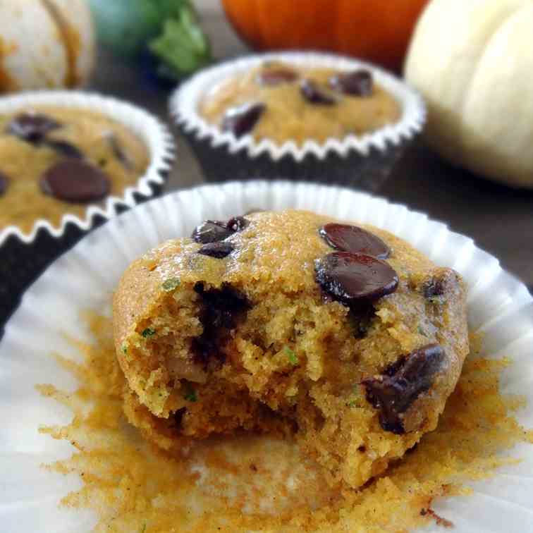 pumpkin zucchini muffins