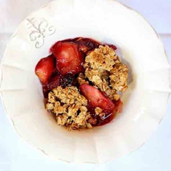 Blackberry and Apple Crumble