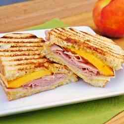 Country Ham and Peach Panini