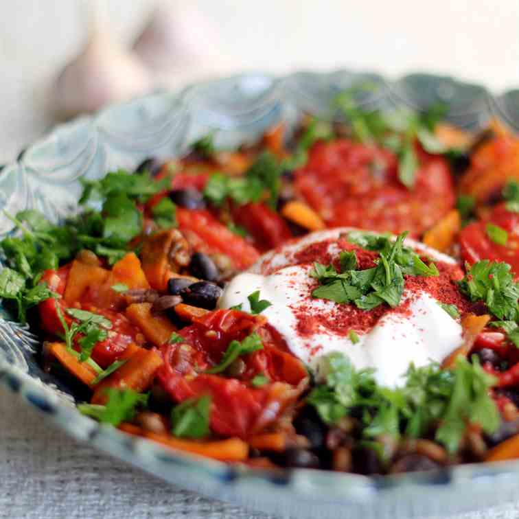 Roasted Tomato and Lentil Stew