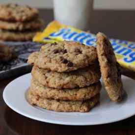 Butterfinger PB Oatmeal Cookies