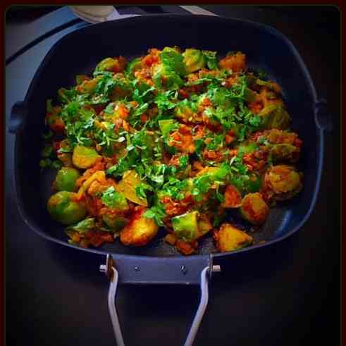 Indian-Style Brussel Sprouts