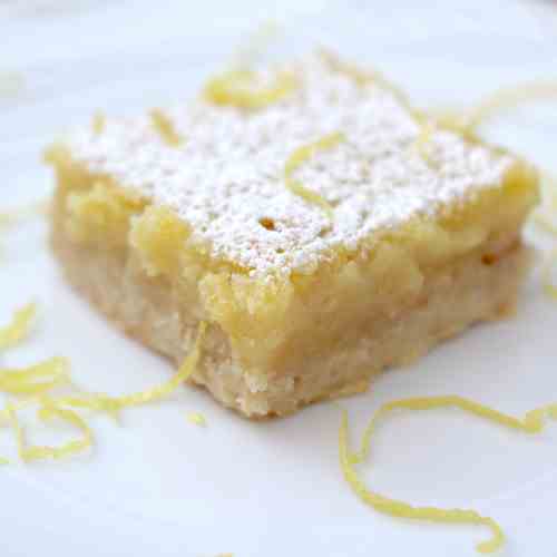 Lemon Bars with Oatmeal Crust