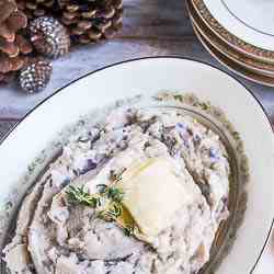 Parsnip and Purple Potato Mash