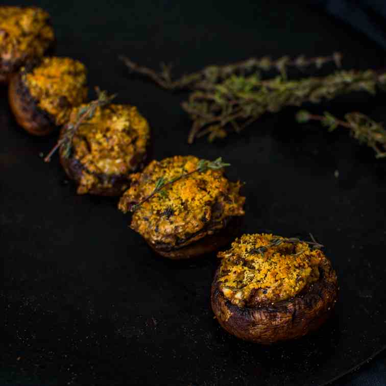 Stuffed Mushroom Caps
