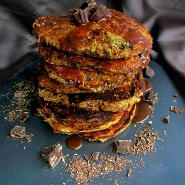 Whole Wheat Oatmeal Caramelita Pancakes