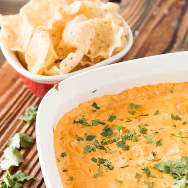 Cheesy Chicken Tortilla Dip