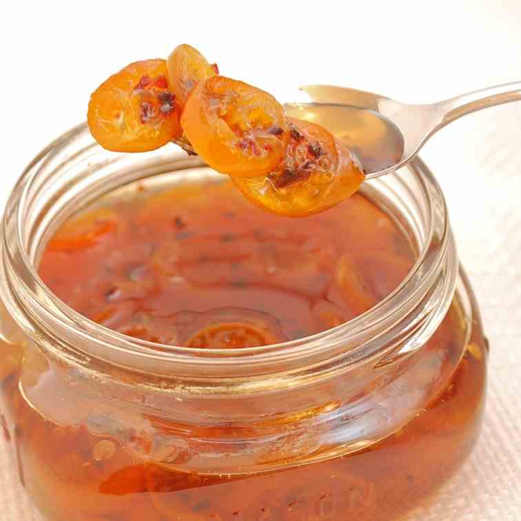 Spicy Candied Kumquats