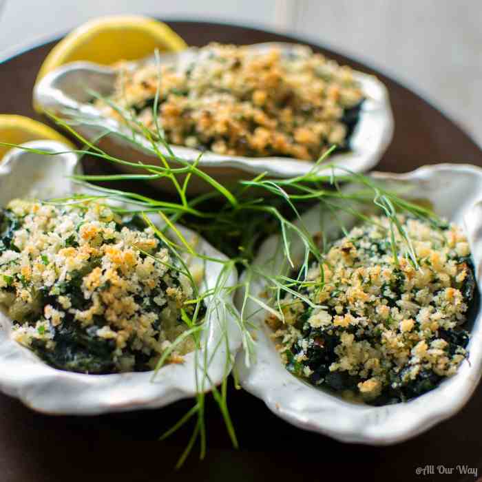 Oysters Rockefeller Italian Style 