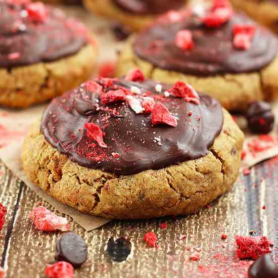 Gluten Free Chocolate Strawberry Cookies