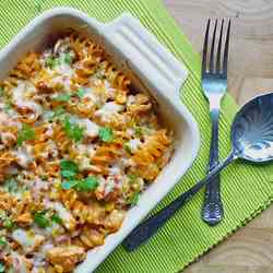 Creamy Chicken and Tomato Pasta Bake