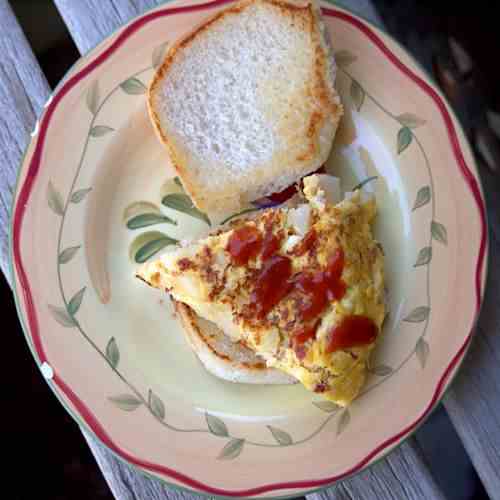 Potato Bacon Frittata Sandwich