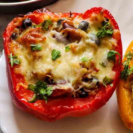 Vegetarian stuffed peppers