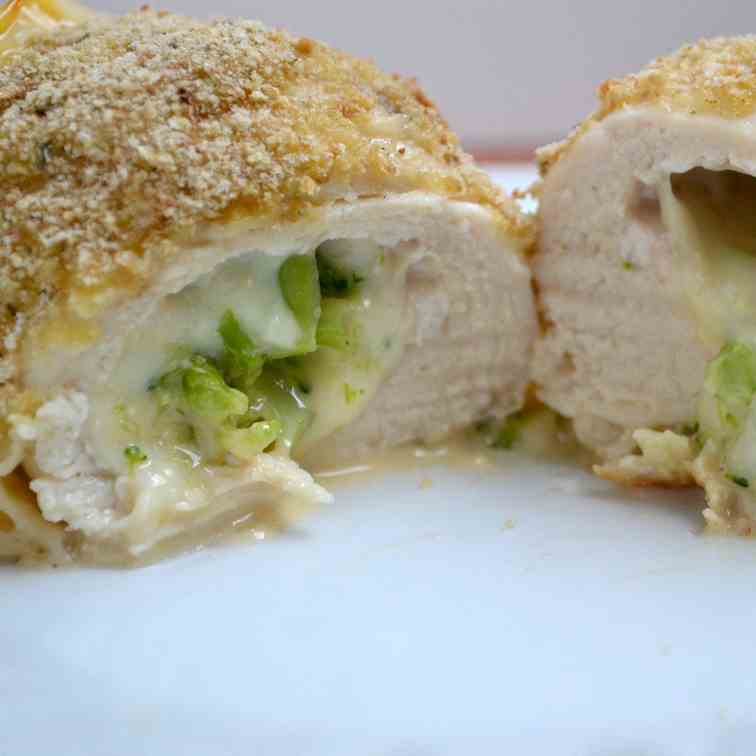 Broccoli and Cheese Stuffed Chicken