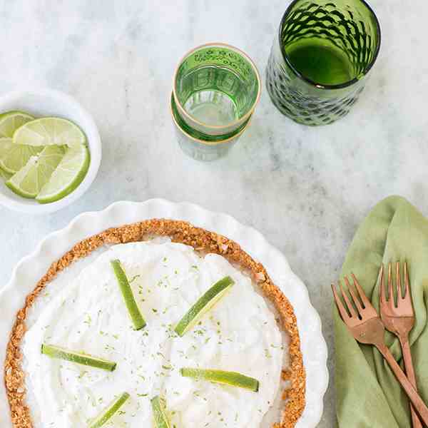 Coconut Macadamia Key Lime Pie