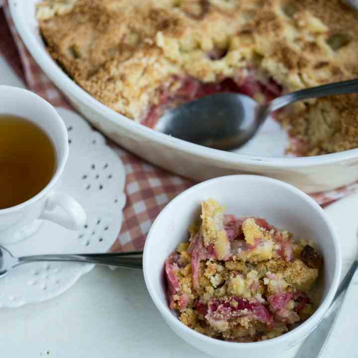 Gluten Free Rhubarb Crumble