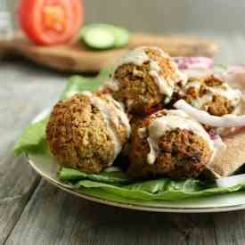 Oven "Fried" Falafel