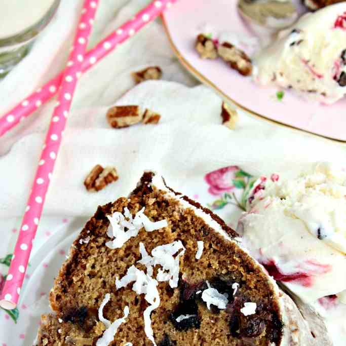 Bundt Cake with Dates and Sour Cherries