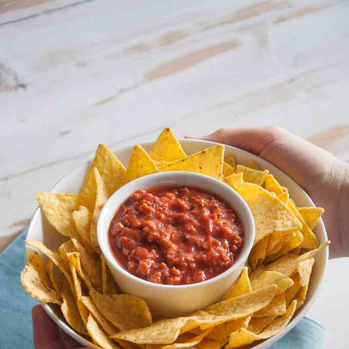 Smoky - -Meaty- Tomato Dip